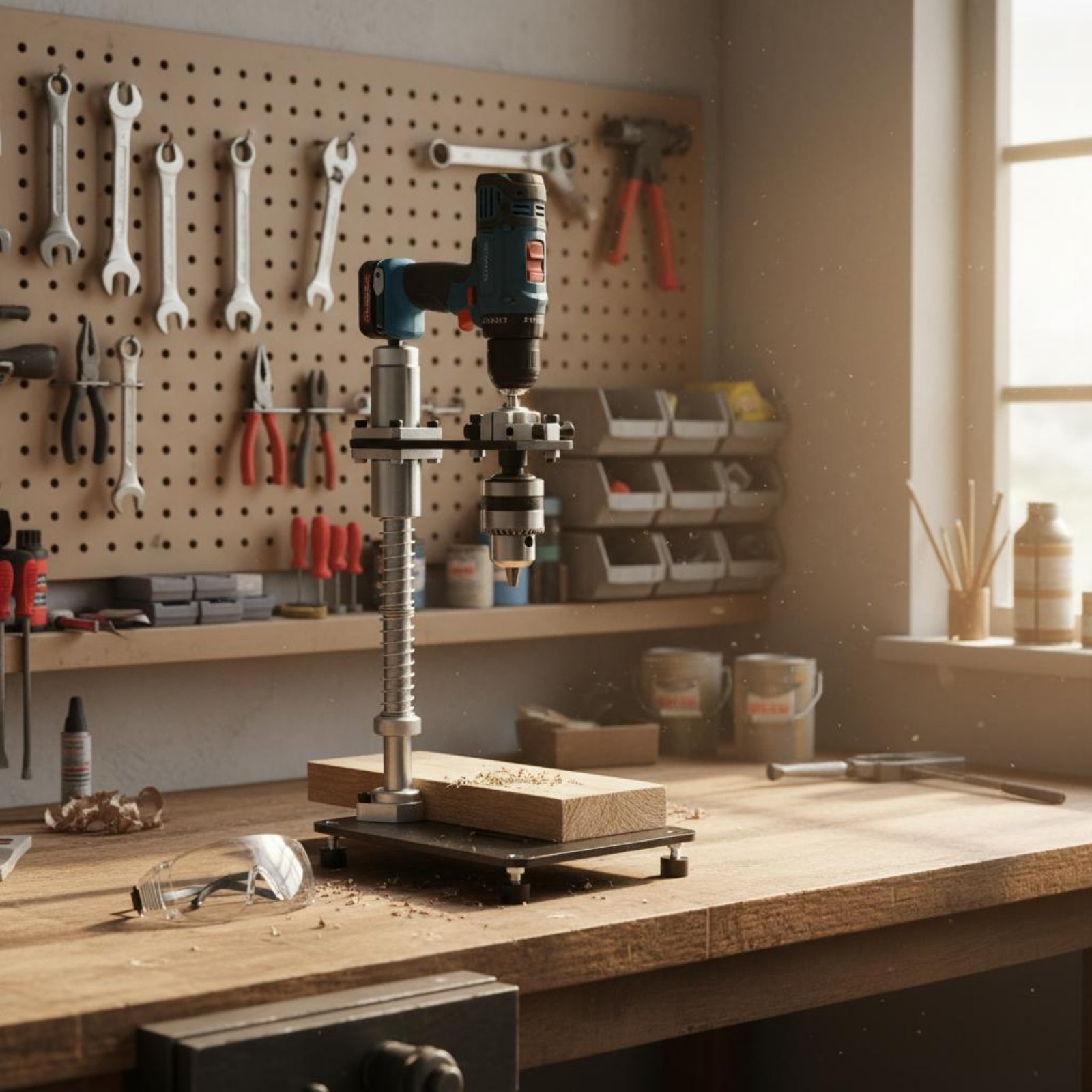 Power Tools And Hand Tools - Стойка для ручного дрели-станка: устойчивое крепление,
