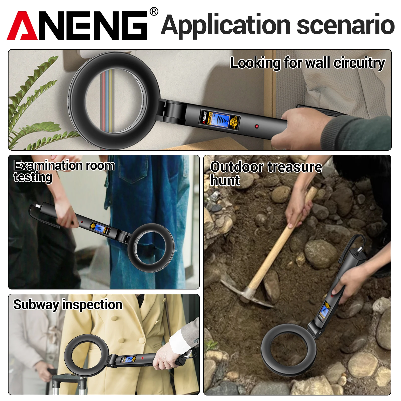 Ручной металлоискатель ANENG D – обзор и цена Power Tools Inspection